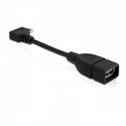 Delock Kabel USB Micro kątowy -> USB AM(F) OTG 11c