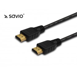 Elmak SAVIO CL-08 Kabel HDMI czarny złoty v1.4 3D,