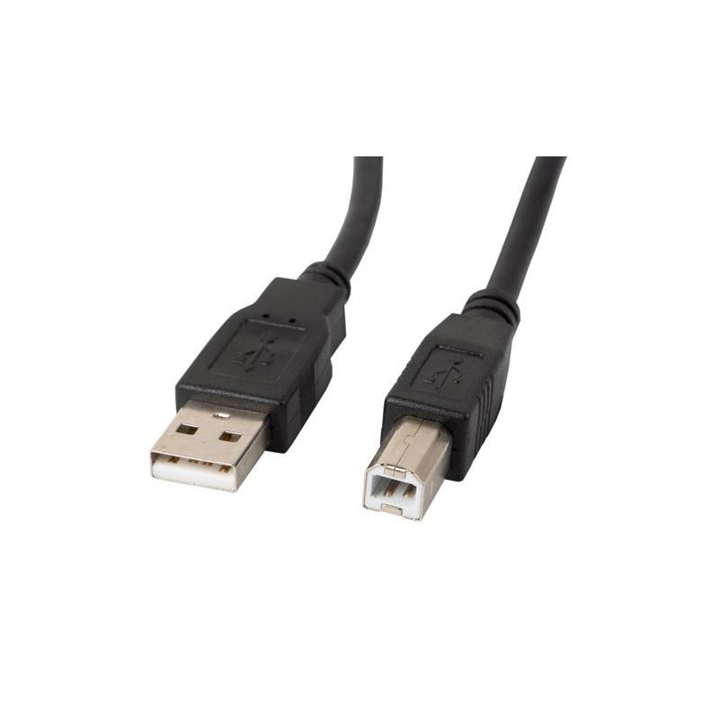 LANBERG Kabel USB-A(M)->USB-B(M) 2.0 1M CZARNY