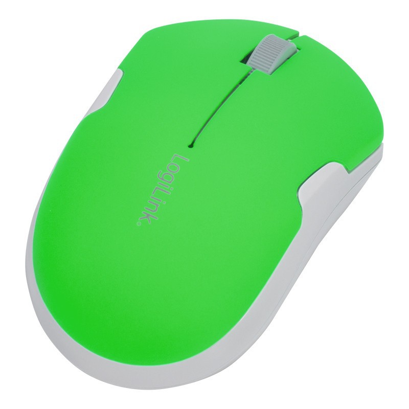 LogiLink Bezprzewodowa mysz 2.4GHz zielona 