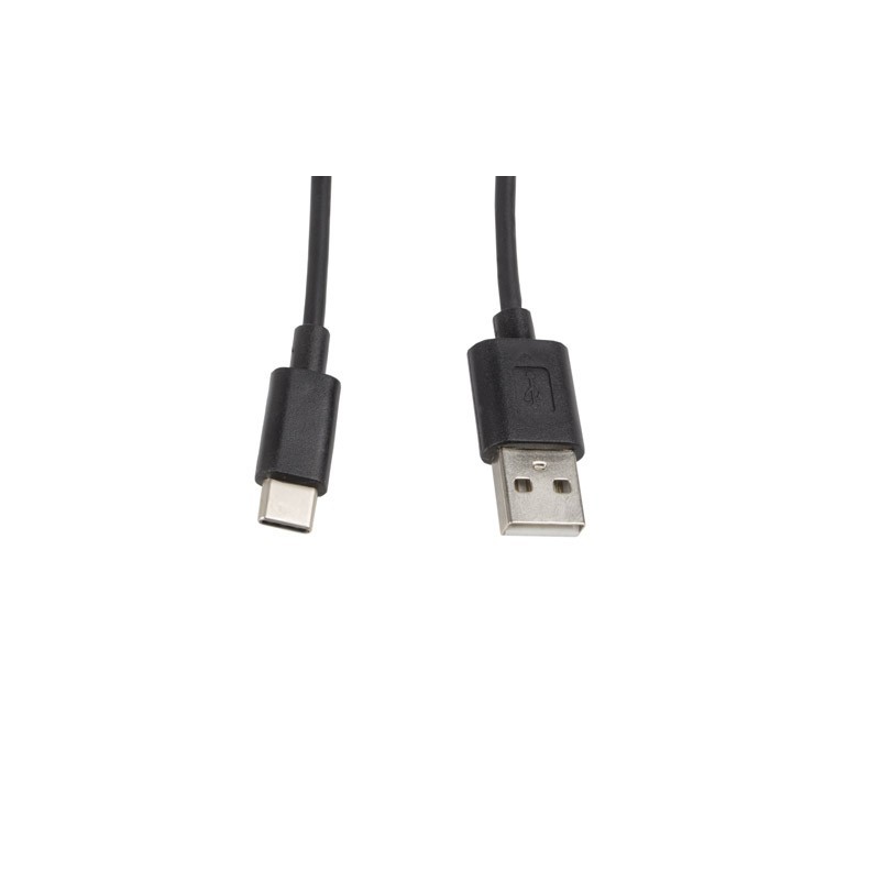 LANBERG Kabel USB-C -> USB-A M/M 1M 2.0 czarny 