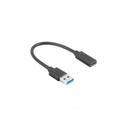 LANBERG Adapter USB TYPE-C(F) AM 3.1 15 cm 