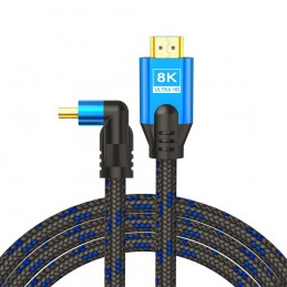 Savio Kabel HDMI (M) v2.1, kątowy, 3m, 8K CL-148