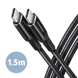 AXAGON BUCM-CM15AB Kabel USB-C - USB-C 2.0, 1.5m, 