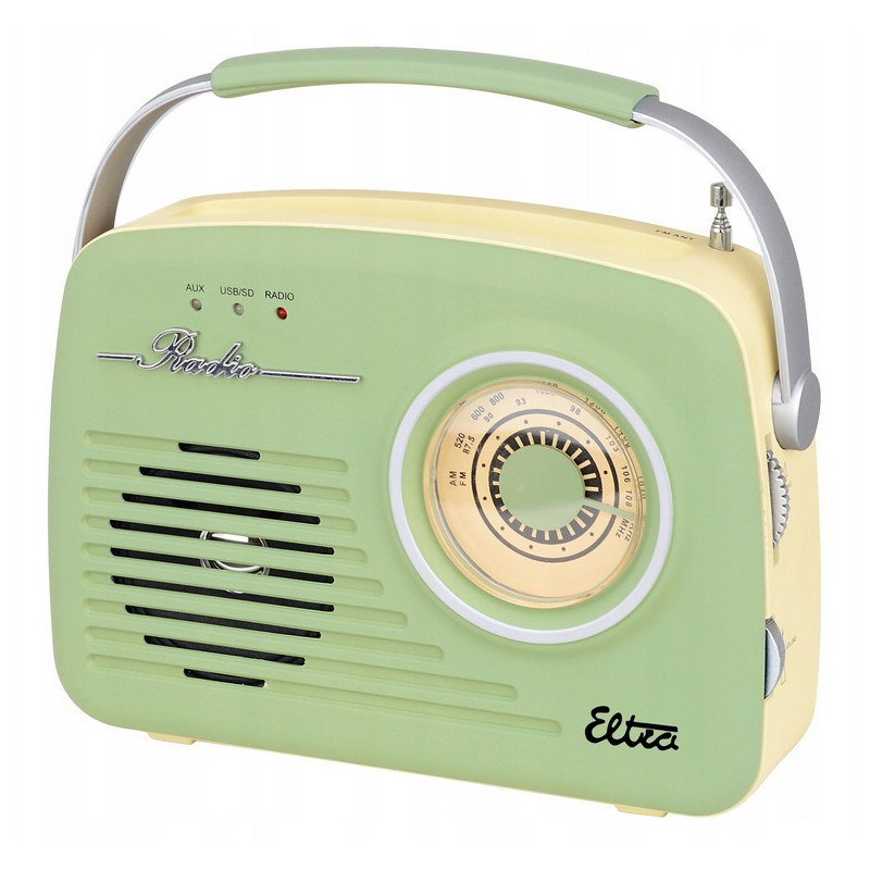 Radio RETRO PISTACJA sieciowe akumulator ELTRA Lui Radio RETRO PISTACJA sieciowe akumulator ELTRA Lui