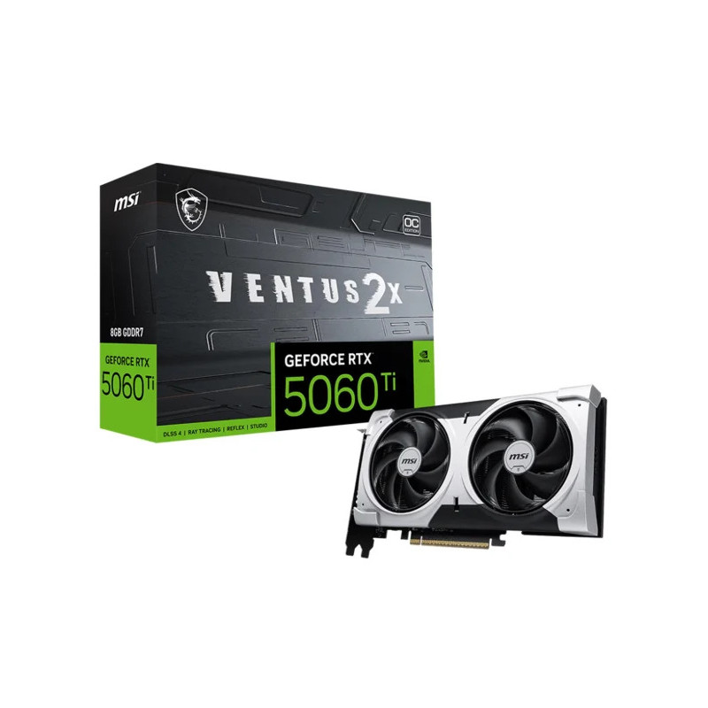 MSI GeForce RTX 5060 Ti Ventus 2X OC Plus 8GB GDDR MSI GeForce RTX 5060 Ti Ventus 2X OC Plus 8GB GDDR