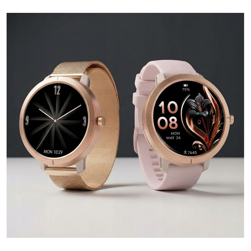 JG Smart Smartwatch Damski JG X76 GPS Amoled rozmo